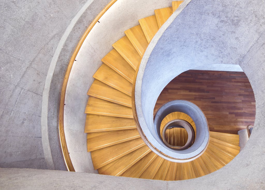 Brown Wooden Stairs