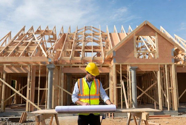 Maison individuelle en construction étudiée par un bureau d’études structure