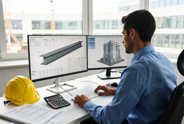 Calcul de structure aux Eurocodes sur plan et modélisation