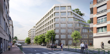 Campus de bureaux en construction neuve à Malakoff (92) — vue 2