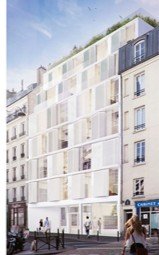 Foyer de jeunes travailleurs reconstruit à Paris 17e — vue 3