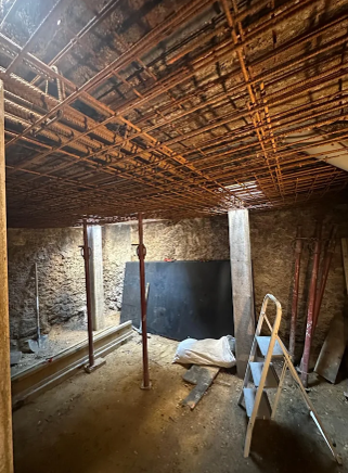 Reprise de plancher de caves en immeuble haussmannien — Paris - vue 2
