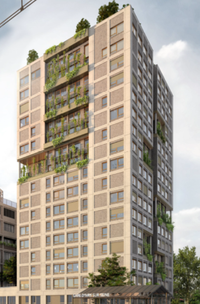 Tour résidentielle R+17 — Ivry-sur-Seine - vue 3