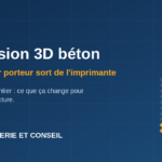 Impression 3D béton d'un mur porteur — innovation structure, projet ViliaSprint2, validation ATEx CSTB
